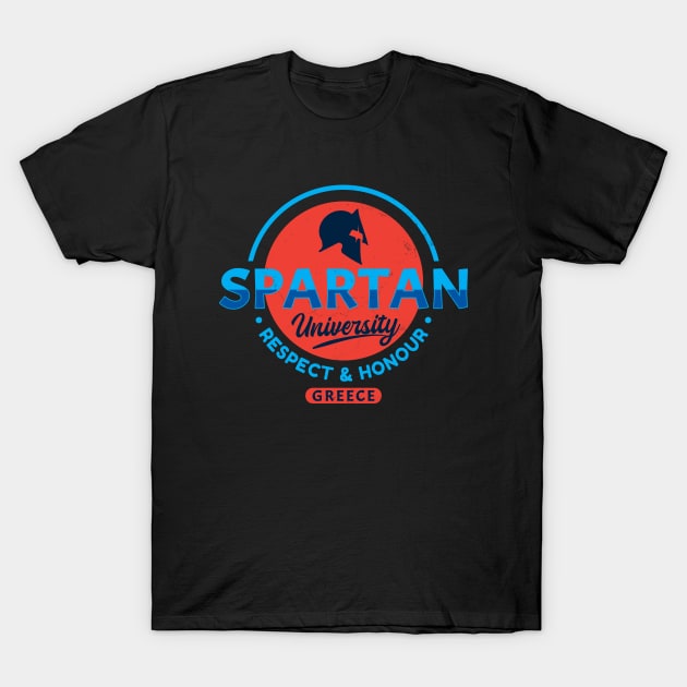 Spartan University Greece - Respect and Honor T-Shirt by NicGrayTees